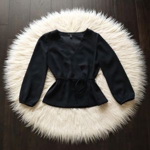 J. Crew Drapey Crepe Faux-Wrap Top 4